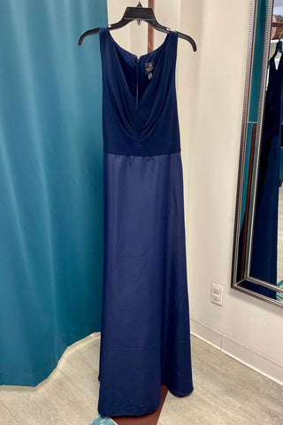 Adrianna Papell Taffeta Jersey Gown - Midnight