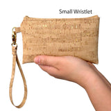 Cork Simple Wristlet | Gold Flecked Cork