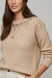 The Q2 Soft Knit Sweater with Sequins