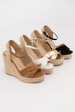 Lorita Cross Strap Espadrilles Wedge