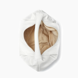 Wanderlust Tote Scrunchie Hobo Bag - White