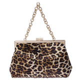 Samantha Leopard Clutch