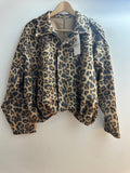 Suede Leopard Print Jacket