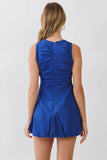 Sabrina Side Ruched Detail Bubble Hem Mini Dress