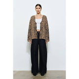 Roxanne Print Cardigan - Leopard