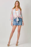 Mystree Print Mix Kimono