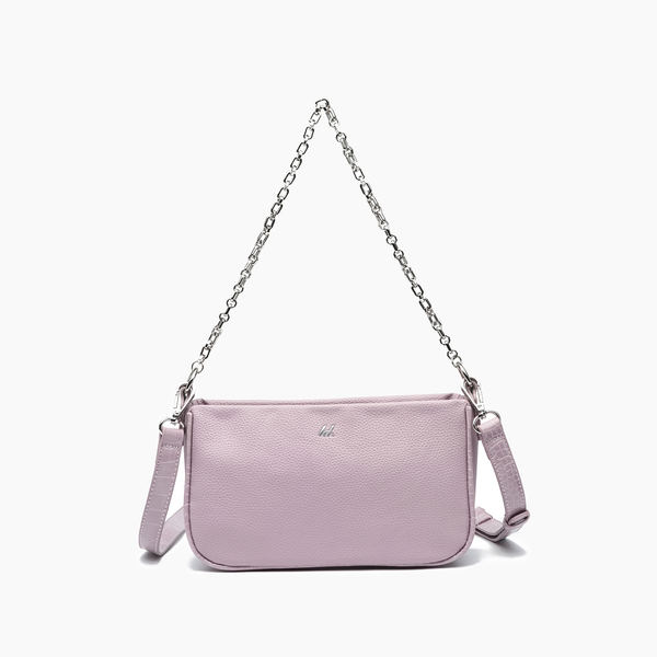 Jolie Pebble Convertible Crossbody Bag - Purple