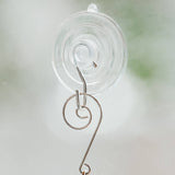 Handmade Swimming Mermaid Gift - Nautical Christmas Ornament : Ornament (brown twine)