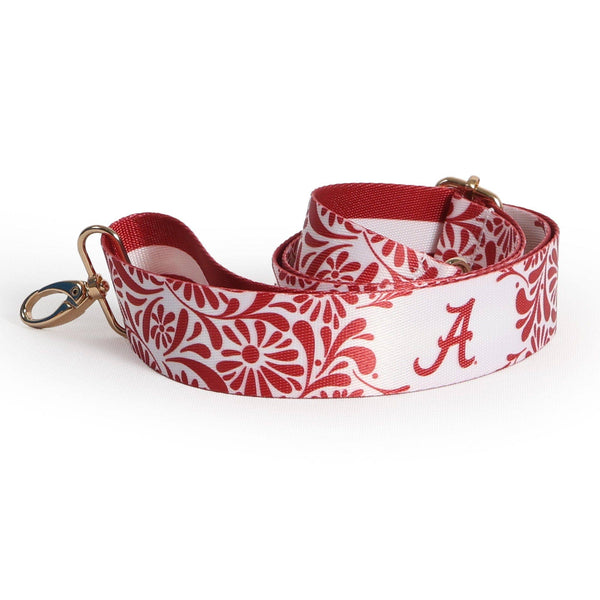 Alabama Crimson Tide Floral Purse Strap – 1.5"