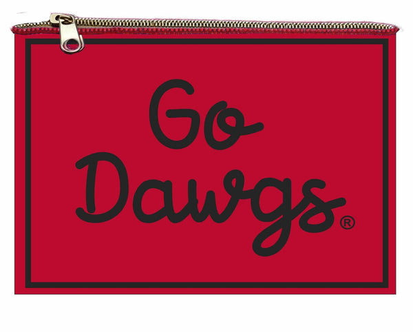 Hand Beaded Coin Pouch - Georgia Bulldogs