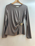 Italian Embellished Long Sleeved Top