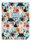 Dogs Are My Favorite People Throw Blanket