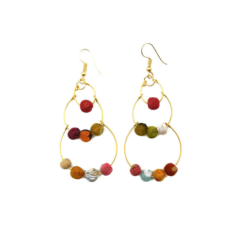 Aasha Rows of Beads Earrings