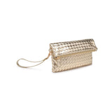 Aria Woven Wristlet Clutch - Oatmilk