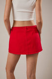Mid Rise Twill Skirt