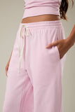 Mid-Rise Wide Leg Sweatpant- Butter