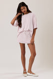 Oversized Round Neck Stripe Tee
