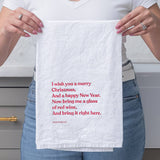 Holiday Tipsy Towel™ - Wish You Merry Xmas