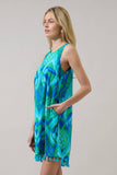Blissy Tropical Winda Trapeze Mini Dress
