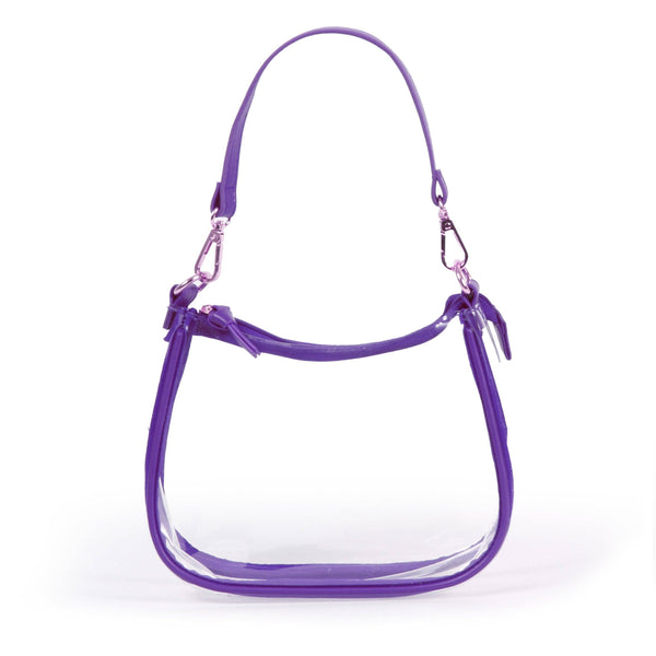The Clara Clear Purse by Desden in Purple