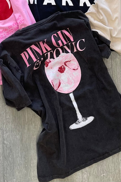 Q2 Relaxed Fit Cotton Tee - Pink Tonic - One Size