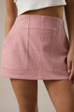 Linda Low Waist Pocket Detail Mini Skirt