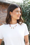 Alabama Crimson Tide Rhinestone Enamel Logo Earrings