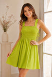 Sarah Smocked Mini Dress