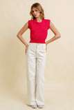 Game Day Rib Neck Knit Sweater