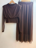 Tiana Italian Tulle 2pc Top + Pants Set