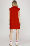 Hannah Half Zip Knit Mini Dress