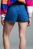 The Q2 Cargo Style Skort- Blue