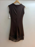 Lace Trimmed Mini Italian Dress