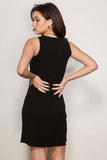Rib Knit Tank Dress - Wine
