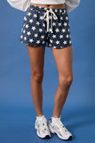 “USA” Drawstring Mid Rise Shorts