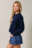 'Goldendoodle’ Long Sleeve Crewneck Sweater