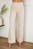 Venti6 Side Zipper Flared Dress Pants