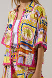 Marnie Button Up Shirt Talmar Postcard: Multi / XS