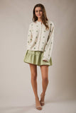 Morgan Mid Rise Tiered Cotton Skort