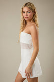 Lace Tube Dress -White