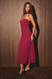 Ruby Strapless Scarf Mesh Dress