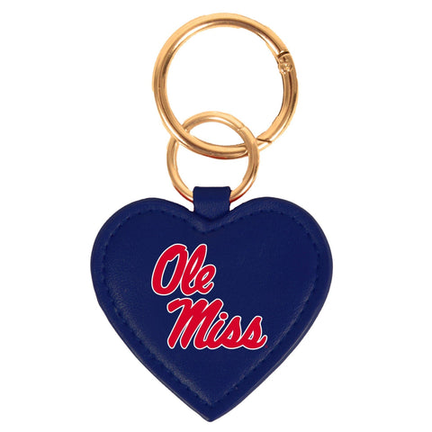 Ole Miss Rebels Heart Purse Charm/ Key Ring by Desden