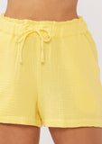 Samantha Drawstring Cotton Shorts with Pockets