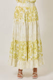 Mystree Mixed Media Long Skirt