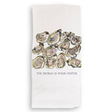 A Dozen Oysters with Quote: Dishtowel