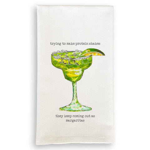Protein Shake Margarita Dishtowel