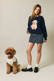 'Goldendoodle’ Long Sleeve Crewneck Sweater