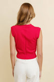 Game Day Rib Neck Knit Sweater