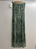 The Jen Animal Print Mesh Italian Strapless Dress