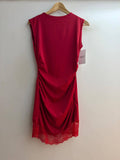 Lace Trimmed Mini Italian Dress